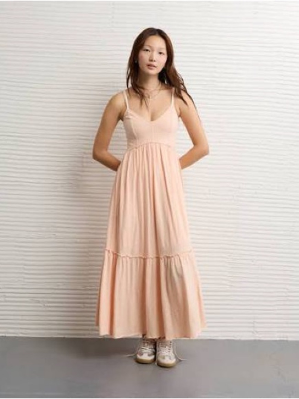 American Eagle Outfitters Sunchaser V-neck midi dress